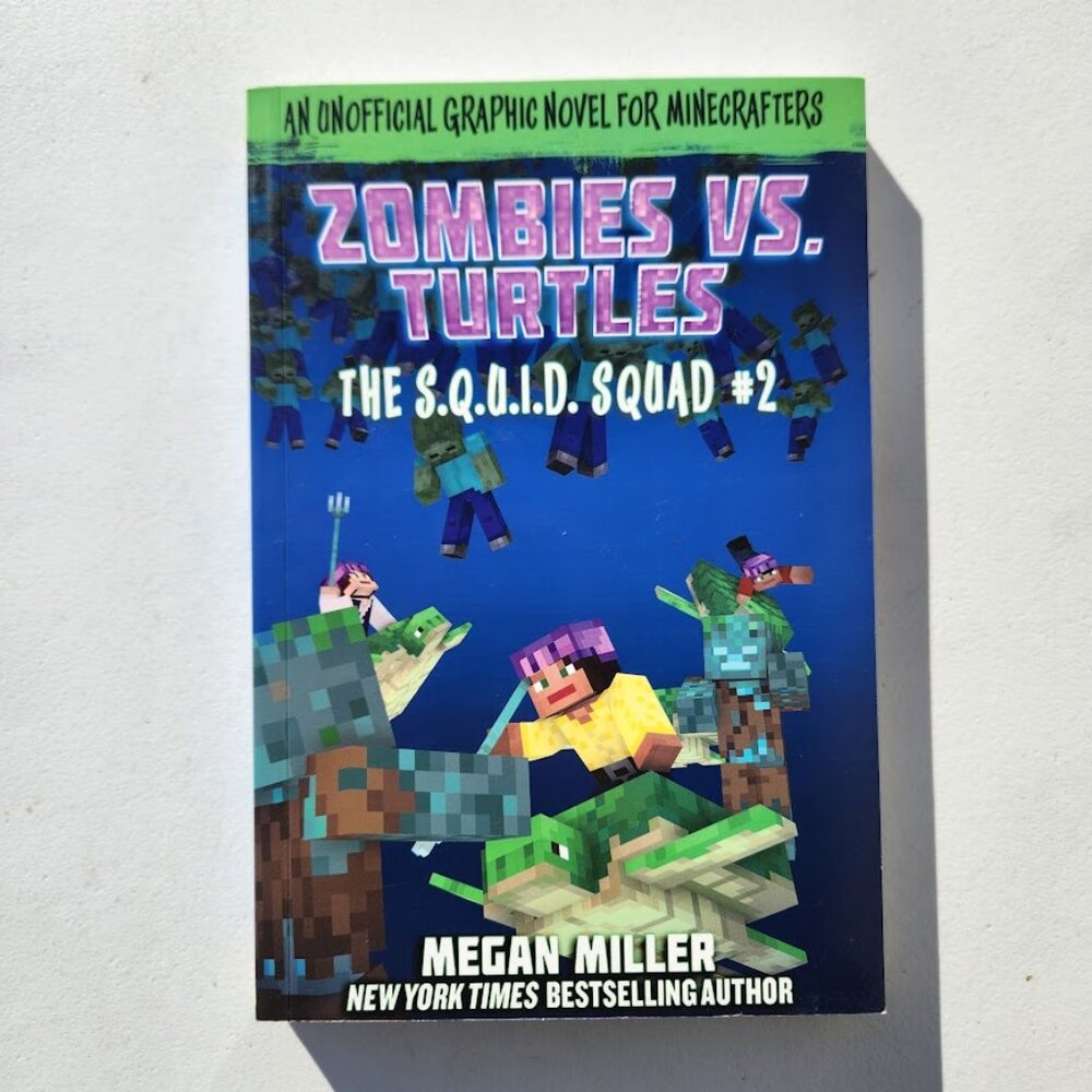 Zombies vs. Turtles Graphic Novel Minecraft Book Comicbook S.Q.U.I.D. Squad Comi
